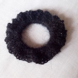 Black Sparkly Scrunchie